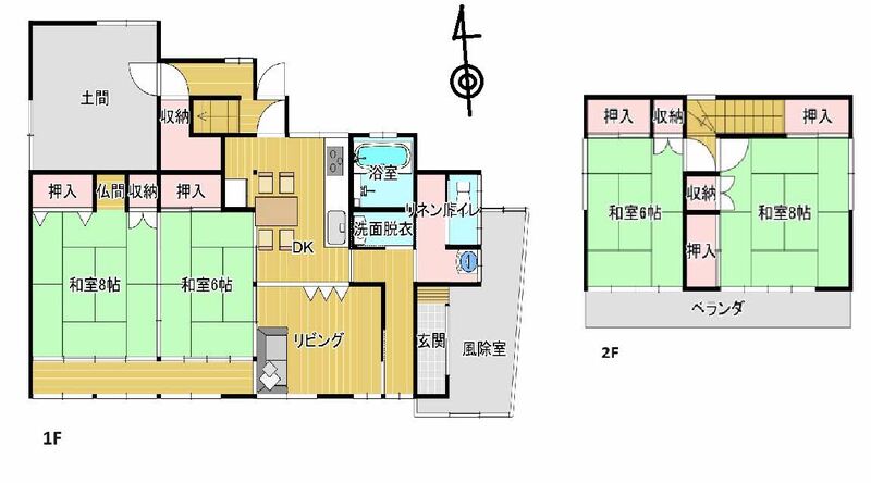 Floor plan for 1960s wood house in Iwate