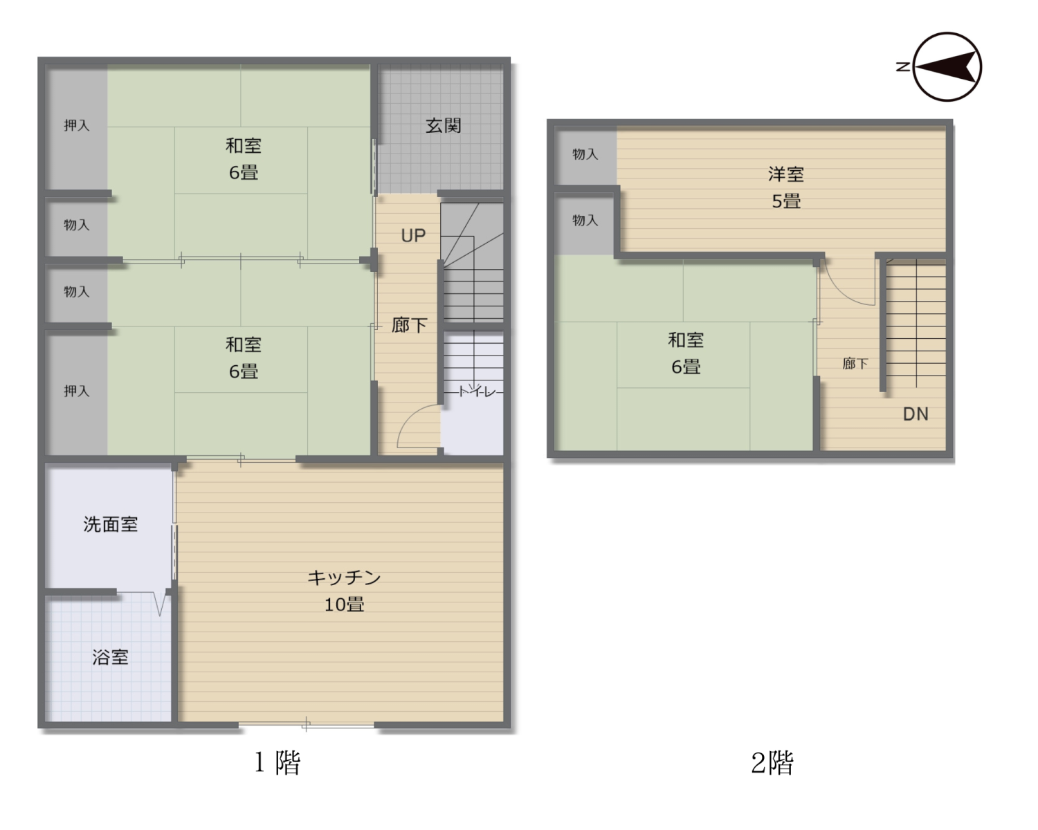 Floor plan for 1980s wood house, 6-min walk to station, Hyogo