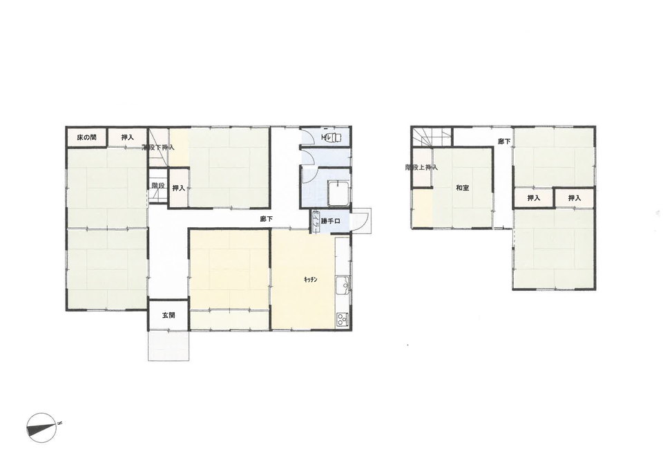 1990s wood house, 19-min walk to station, Iwate