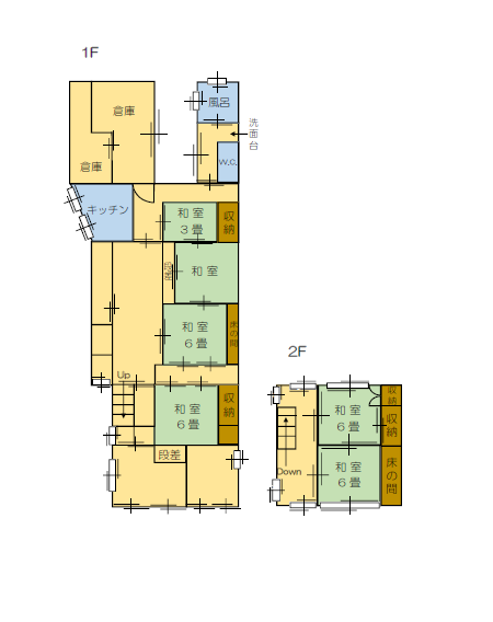 Floor plan for 1960s wood house in Nagasaki