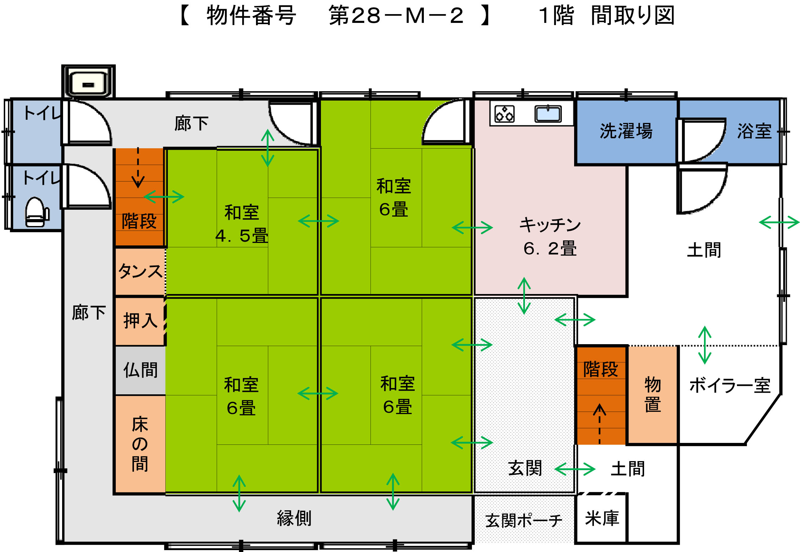 Floor plan for Traditional old house with excellent sunlight in a quiet residential area (28-M-2)