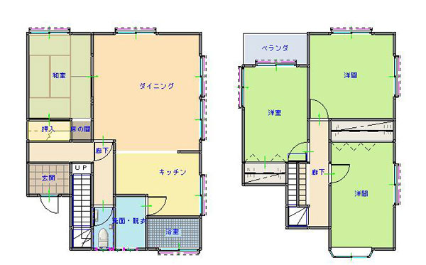 Floor plan for Property built in Heisei 3 in a quiet location