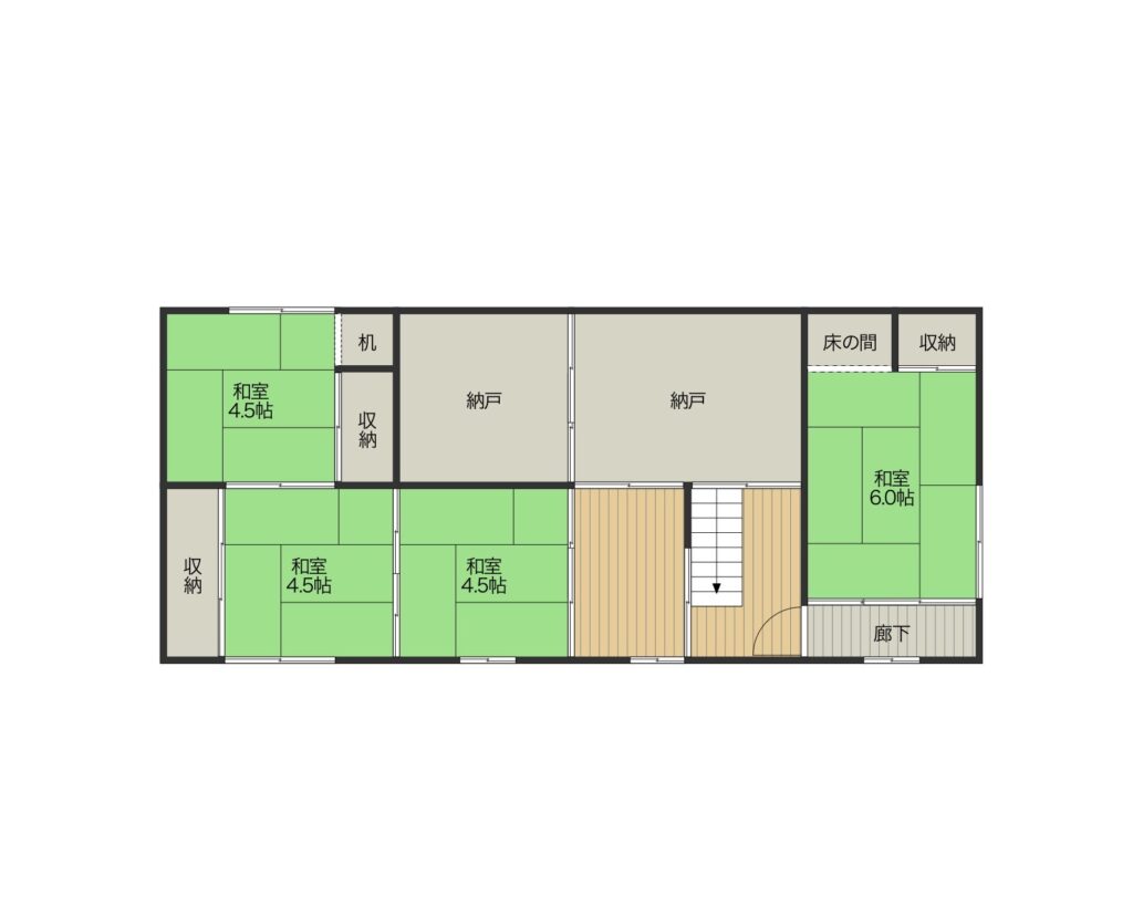 Floor plan for Convenient 100-year-old folk house near convenience store (R6-M-6)