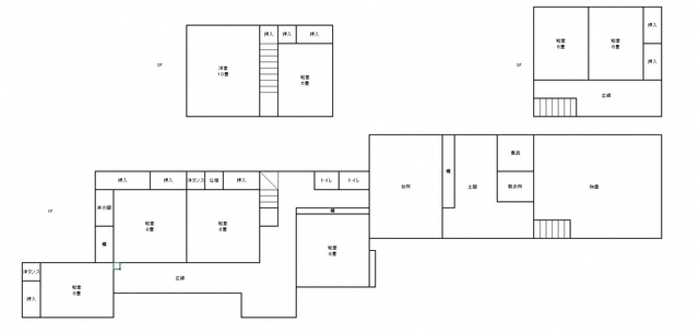 Floor plan for 1980s wood house on a large plot in Iwate