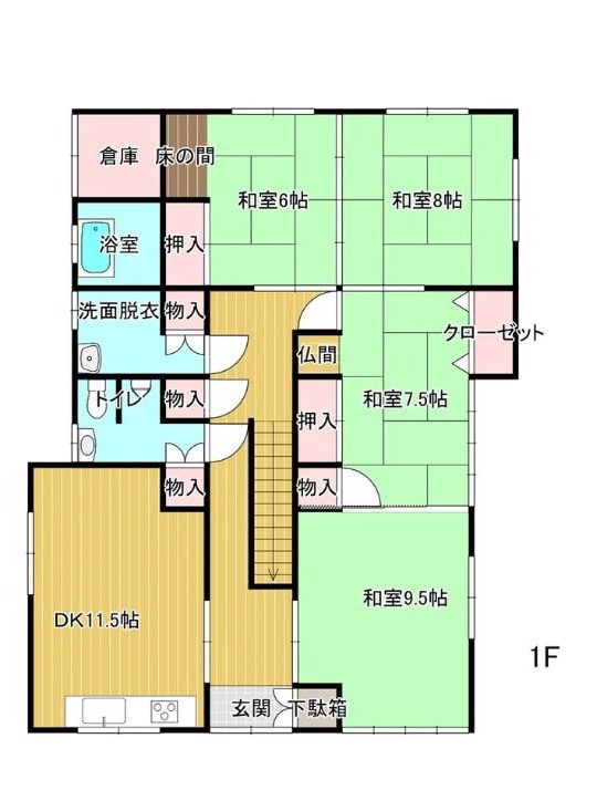 Floor plan for 1960s wood house in Iwate