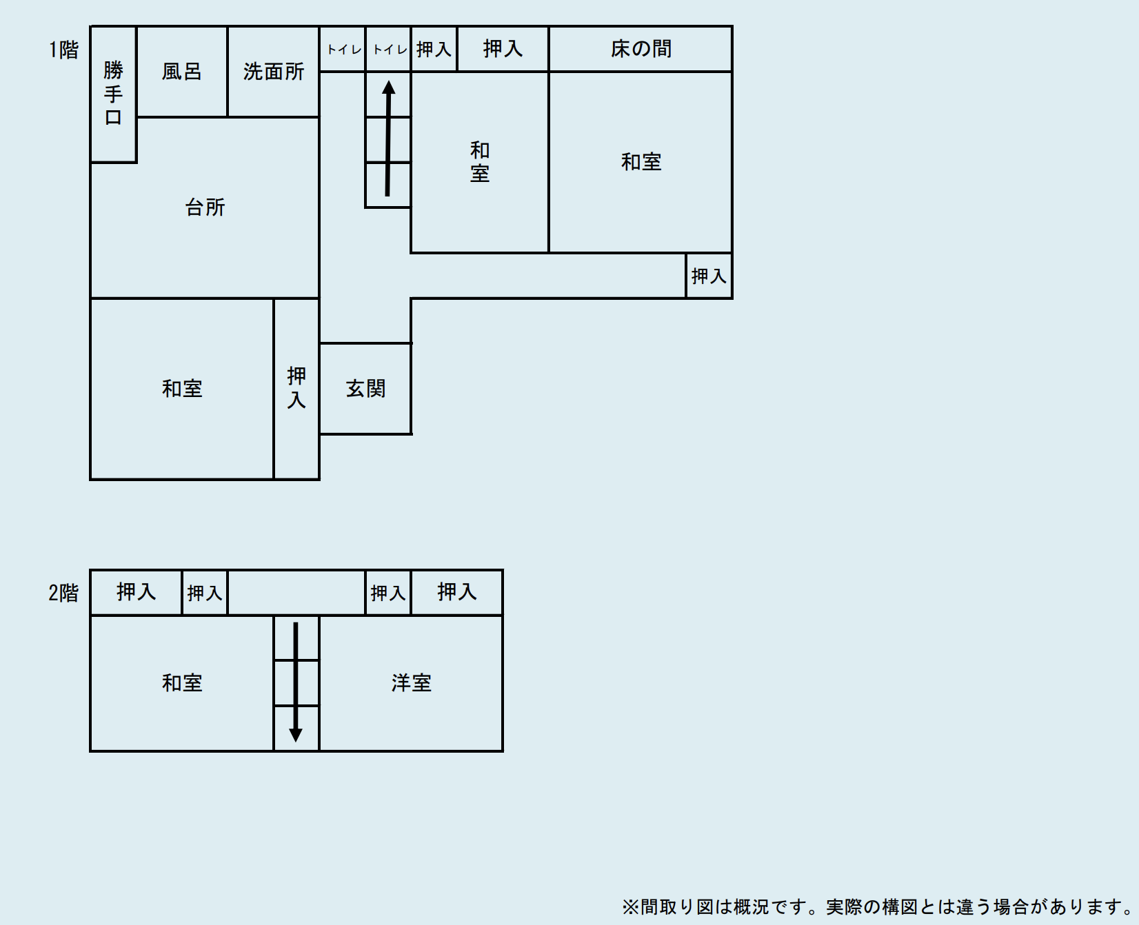 Floor plan for 1980s wood house on a large plot in Akita