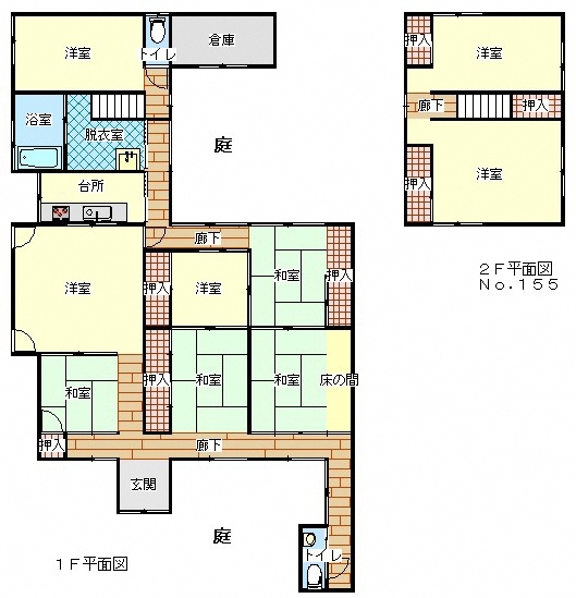 Floor plan for 1980s wood house in Kochi