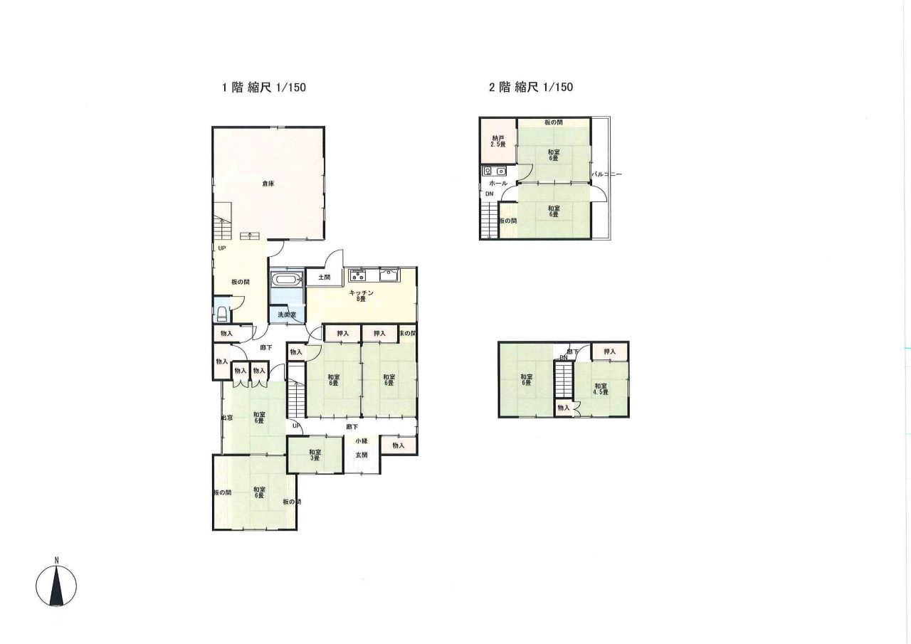 Floor plan for 1960s wood house, 6-min walk to station, Tochigi