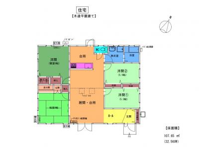Floor plan for Empty home in Japan