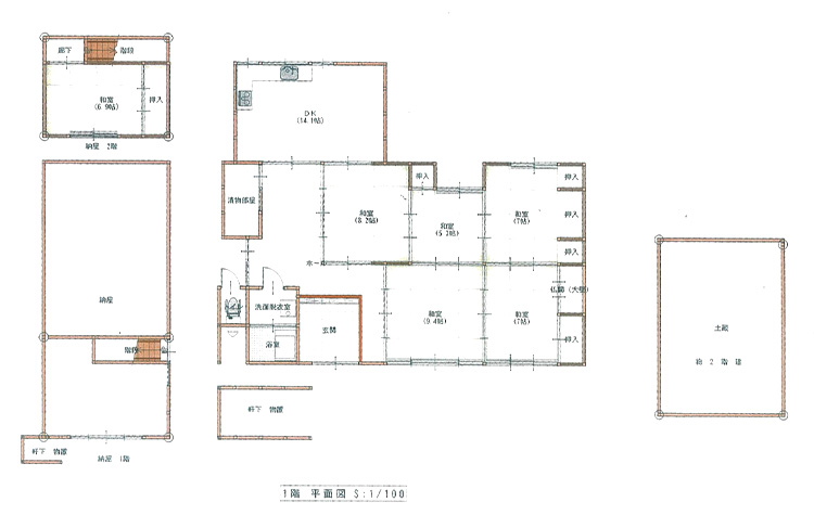 Floor plan for Wood house in Shimane