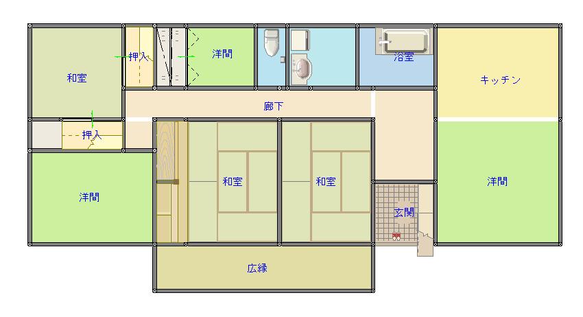 Floor plan for 1990s wood house near the coast in Uchinoura, Kimotsuki