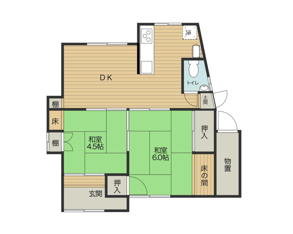 Floor plan for Renovated! Cozy Shiro Property (R5-O-4)