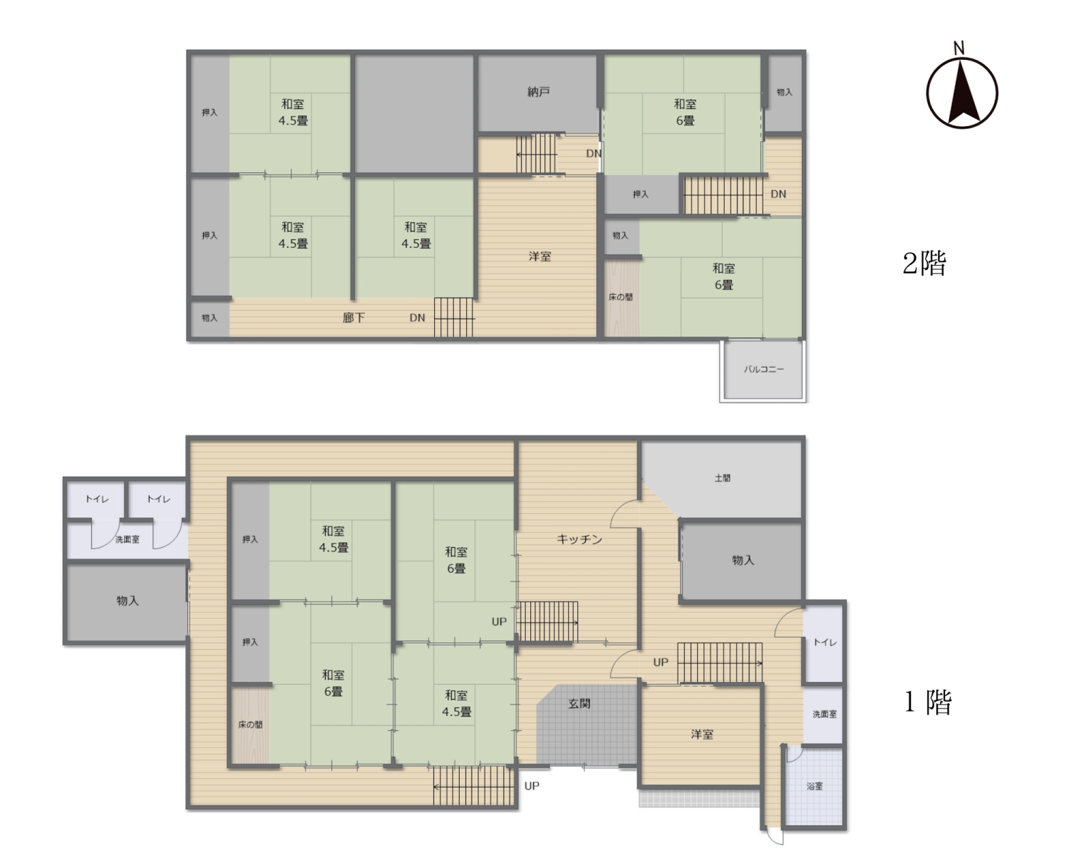Floor plan for Wood house, 13-min walk to station, Hyogo