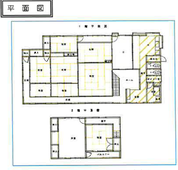 Floor plan for Wood house on a large plot in Iwate
