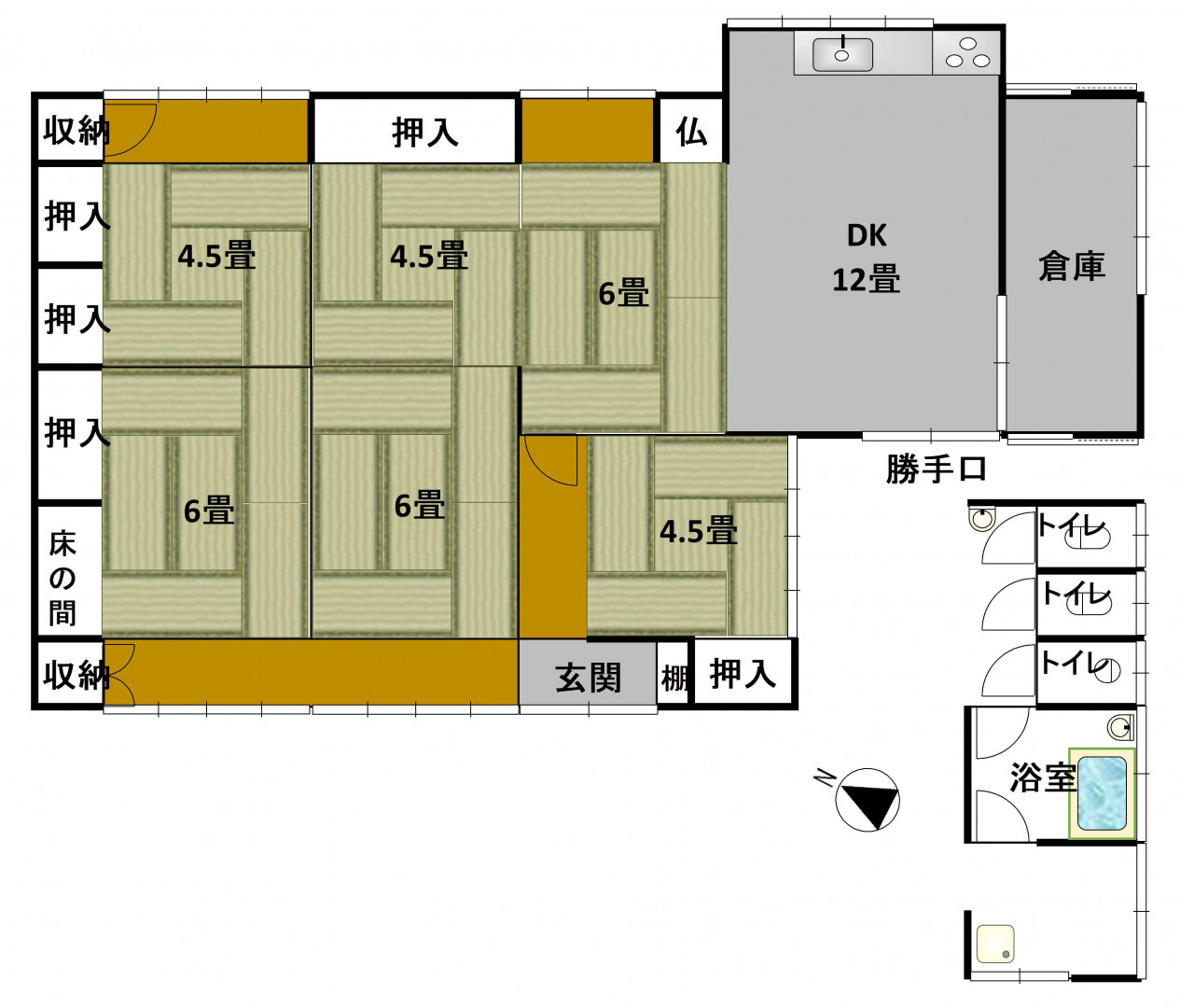 Floor plan for Empty home in Japan