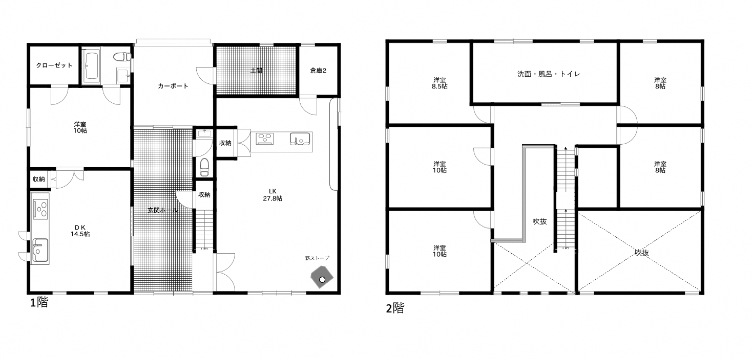 Floor plan for 1990s house in Yamanashi