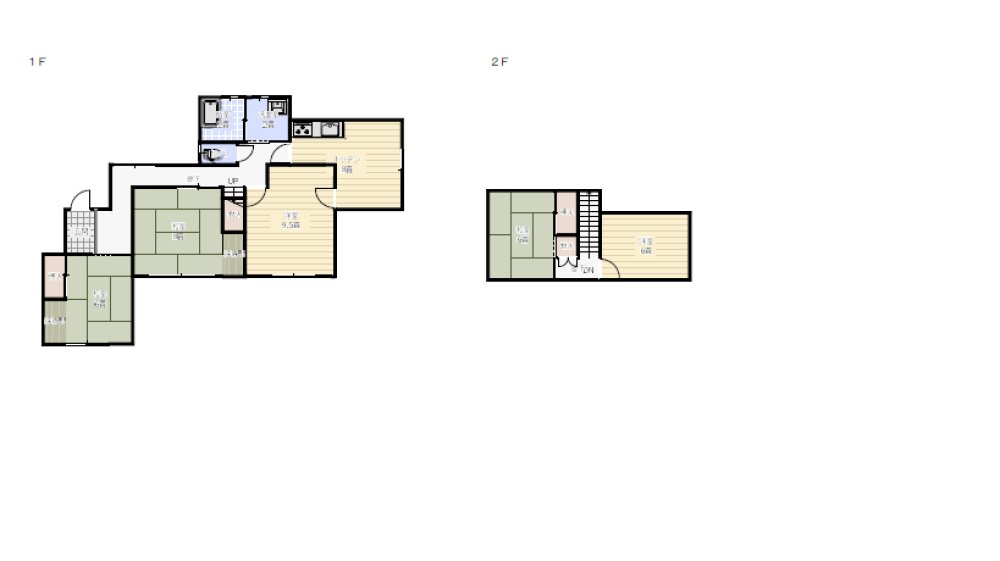 Floor plan for Excellent sunlight! A detached house on elevated ground.
