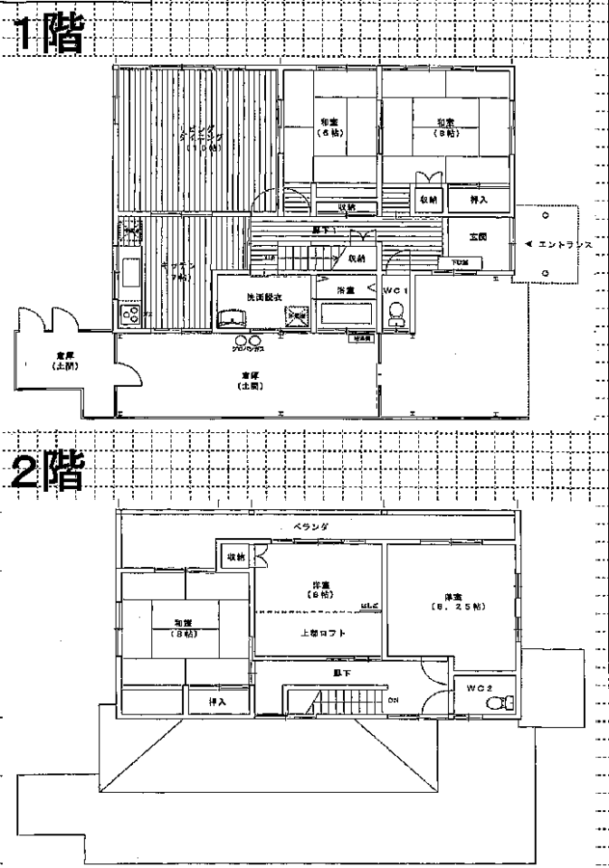 Floor plan for 1990s wood house on a large plot in Tochigi