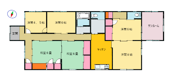 Floor plan for Wood house in Yamaguchi