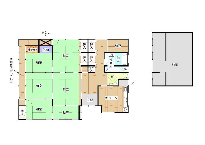 Floor plan for Empty home in Japan
