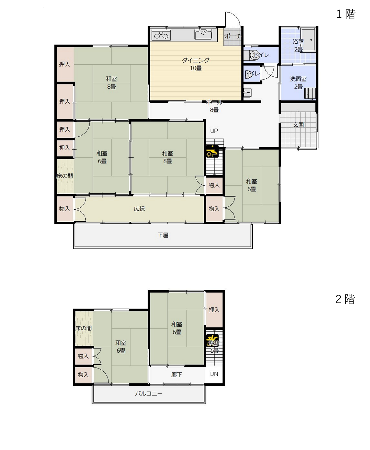 Floor plan for 1970s house in Chikuma