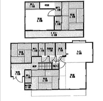 Floor plan for Empty home in Japan
