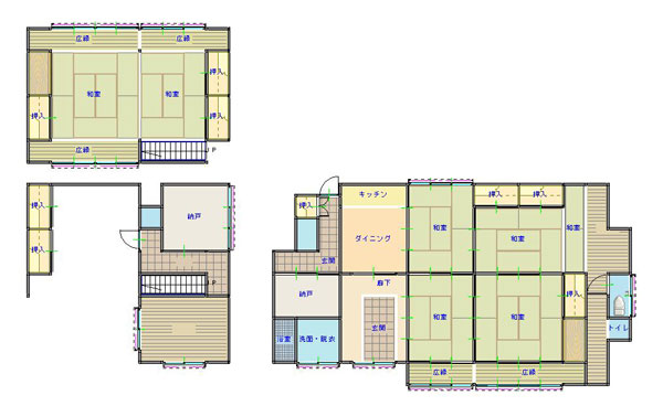Floor plan for Traditional old house deep in the mountains of Nishi-Yoshino