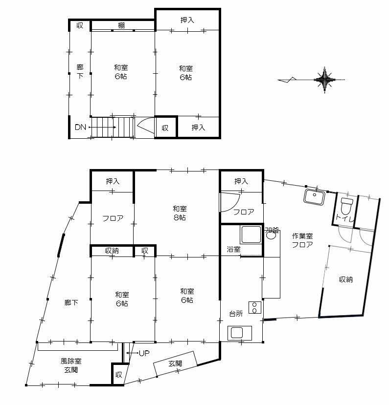 Floor plan for Empty home in Japan
