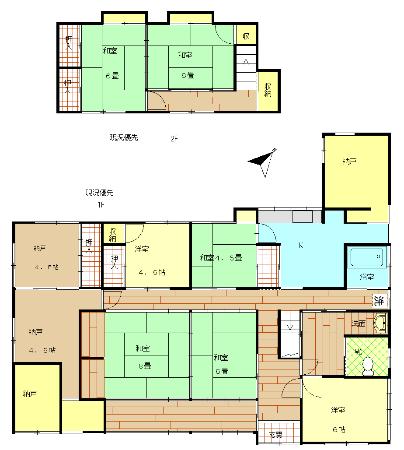 Floor plan for House with attached field