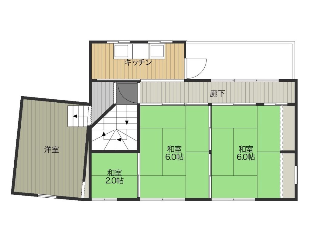Floor plan for Mixed-use dwelling near shopping street suitable for store use (R5-M-5)