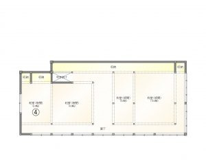 Floor plan for 1880s wood house in Iwate