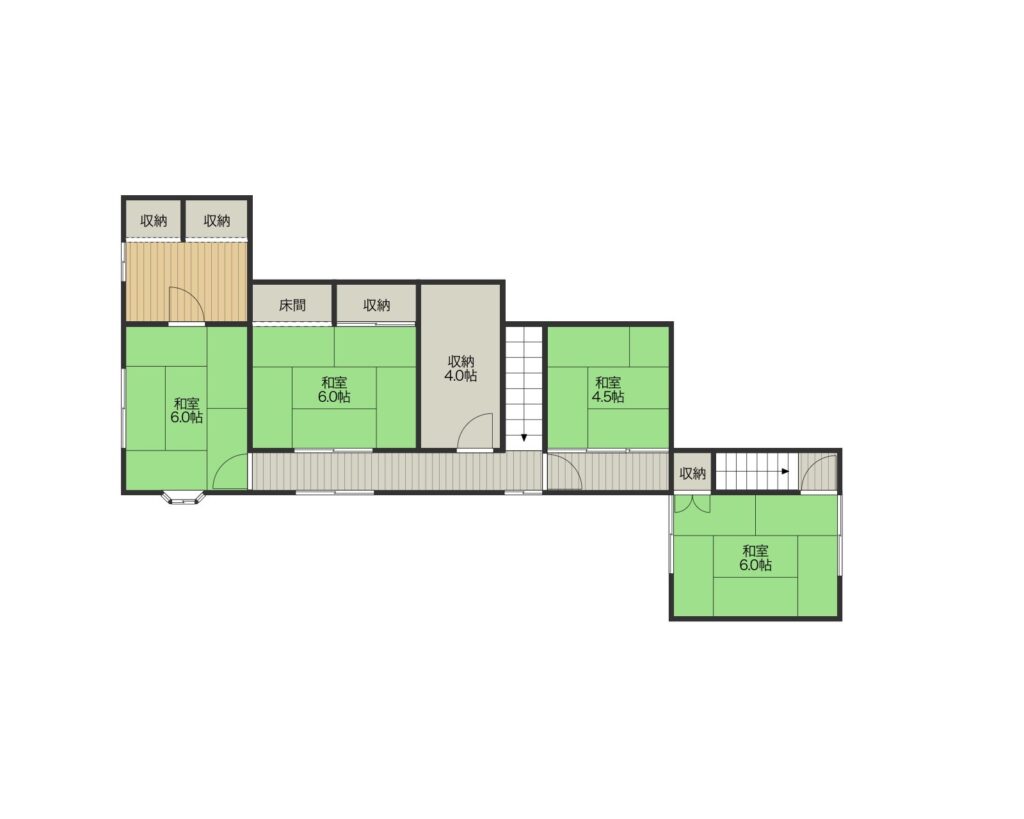 Floor plan for Cozy mountain-view house in Oshiro with home bar