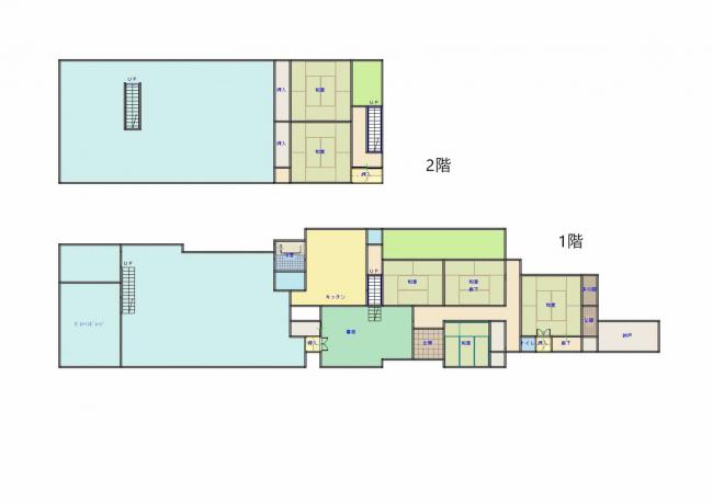 Floor plan for 1960s wood house, 1-min walk to station, Shimane