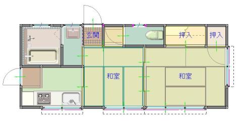 Floor plan for Registered Property 057 Sakate-cho [Recruiting]