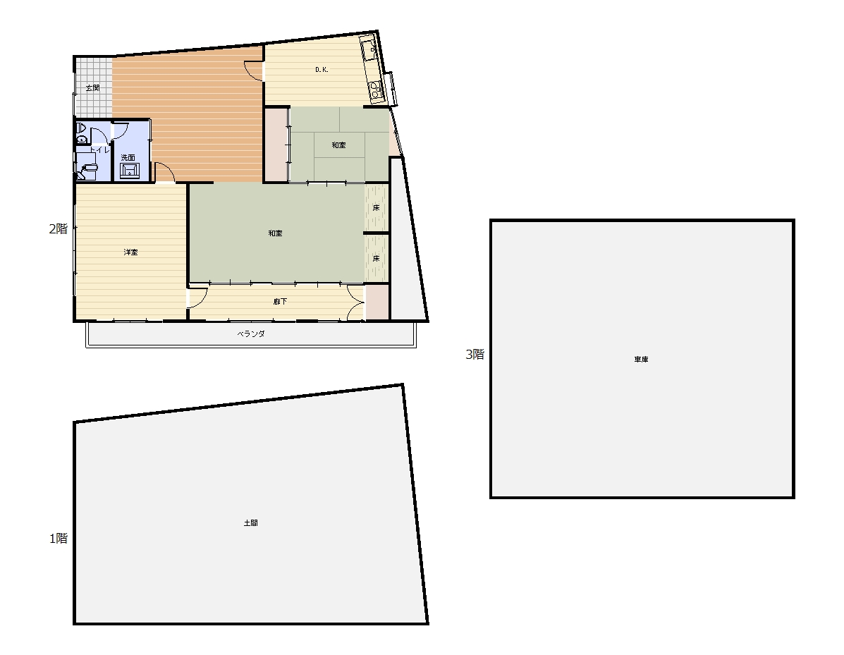 1970s steel-frame house, 15-min walk to station, Mie