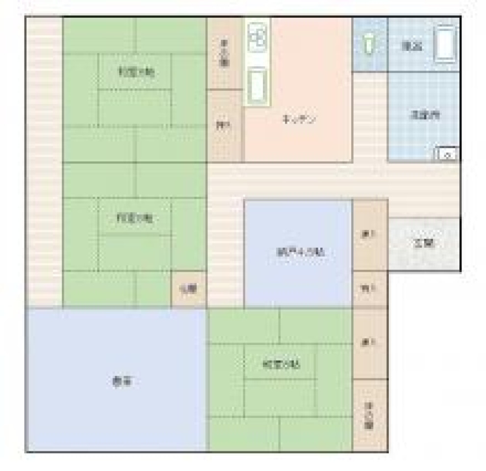 Floor plan for 1970s wood house in Tochigi