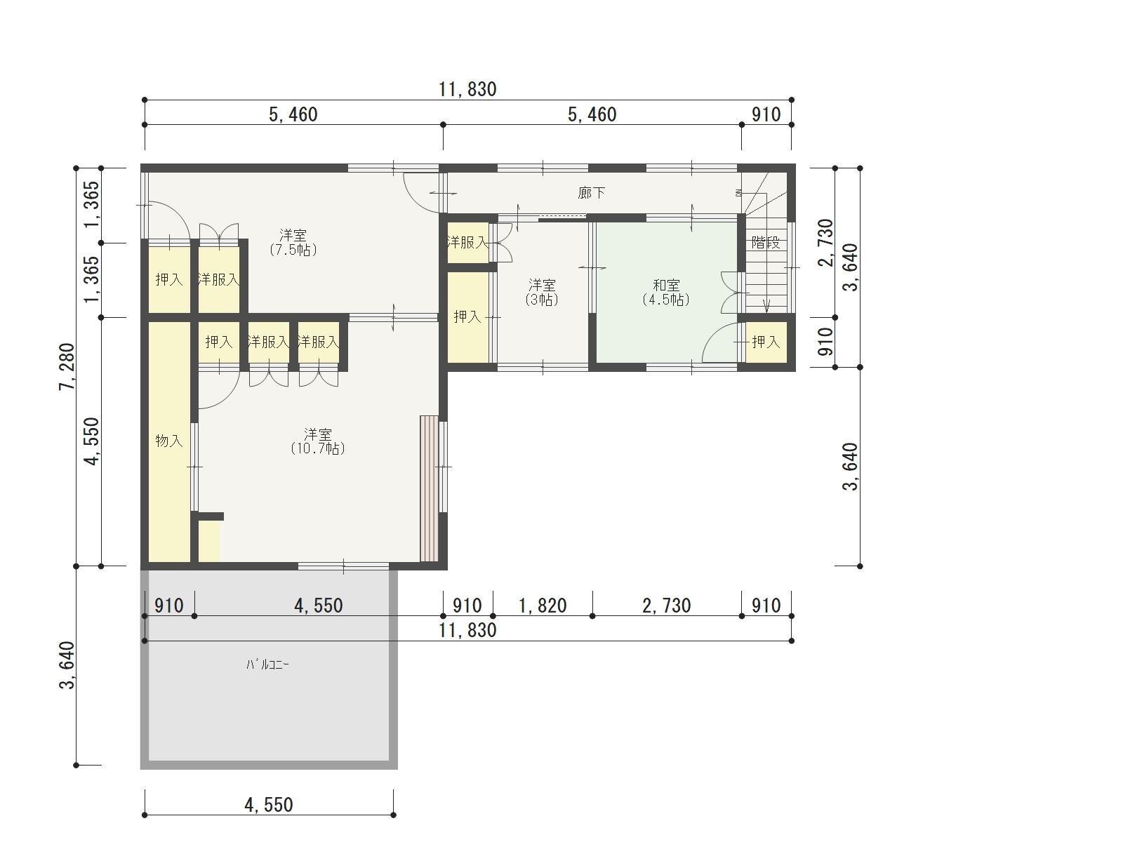 Floor plan for 1970s wood house in Nagano