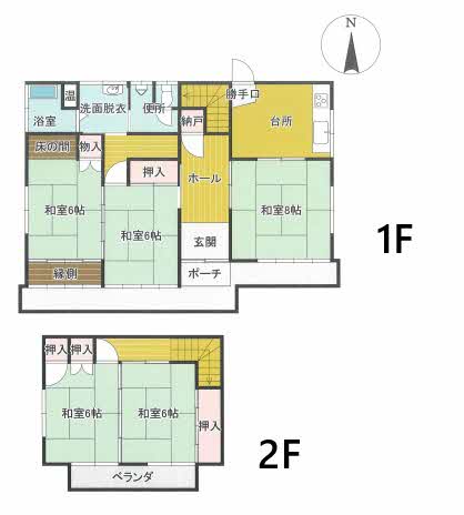Floor plan for Empty home in Japan