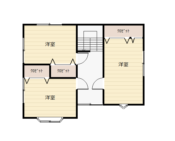 Floor plan for 1990s wood house in Amino, Kyotango