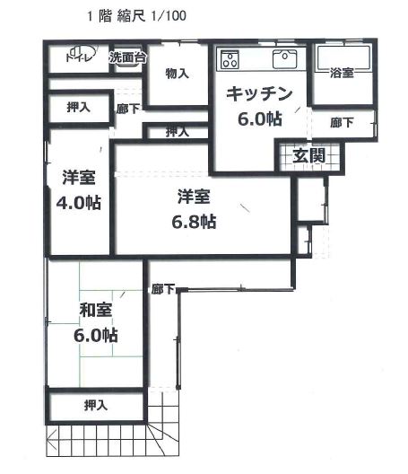 Floor plan for Empty home in Japan