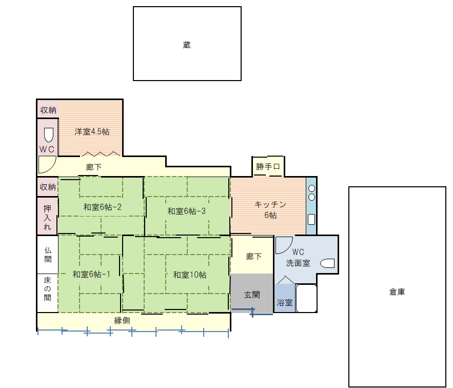 Floor plan for No. 382 Shibaki