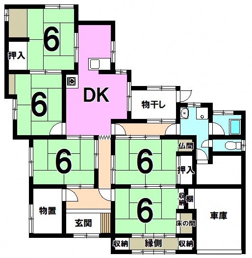 Floor plan for Wood house, 15-min walk to station, Higashiyama, Ayabe
