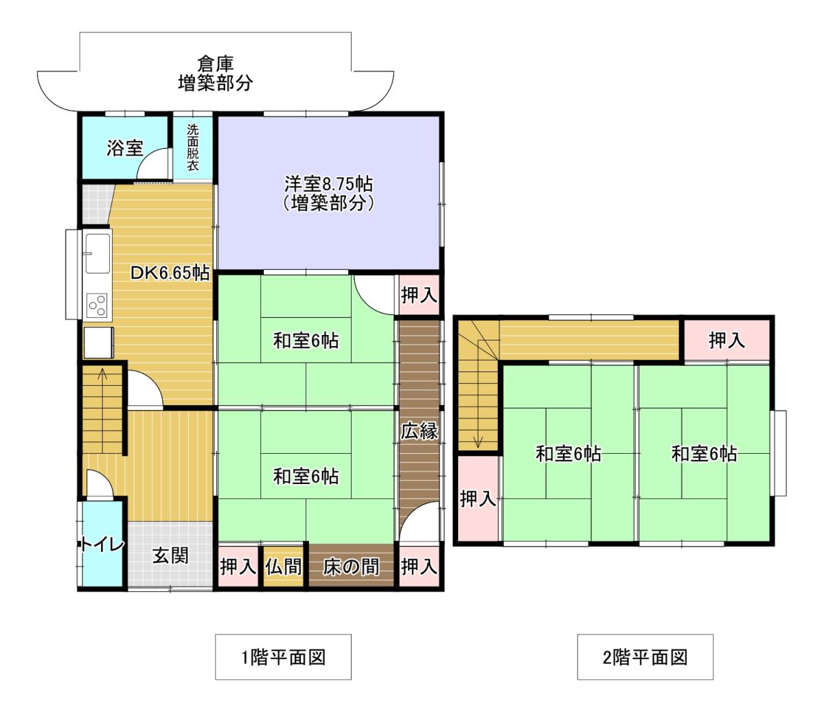 Floor plan for 1970s wood house near the coast in Miyazu, Kyoto