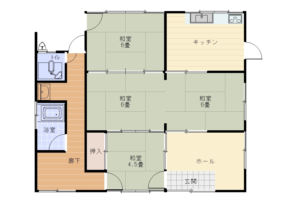 1970s wood house, 15-min walk to station, Mie