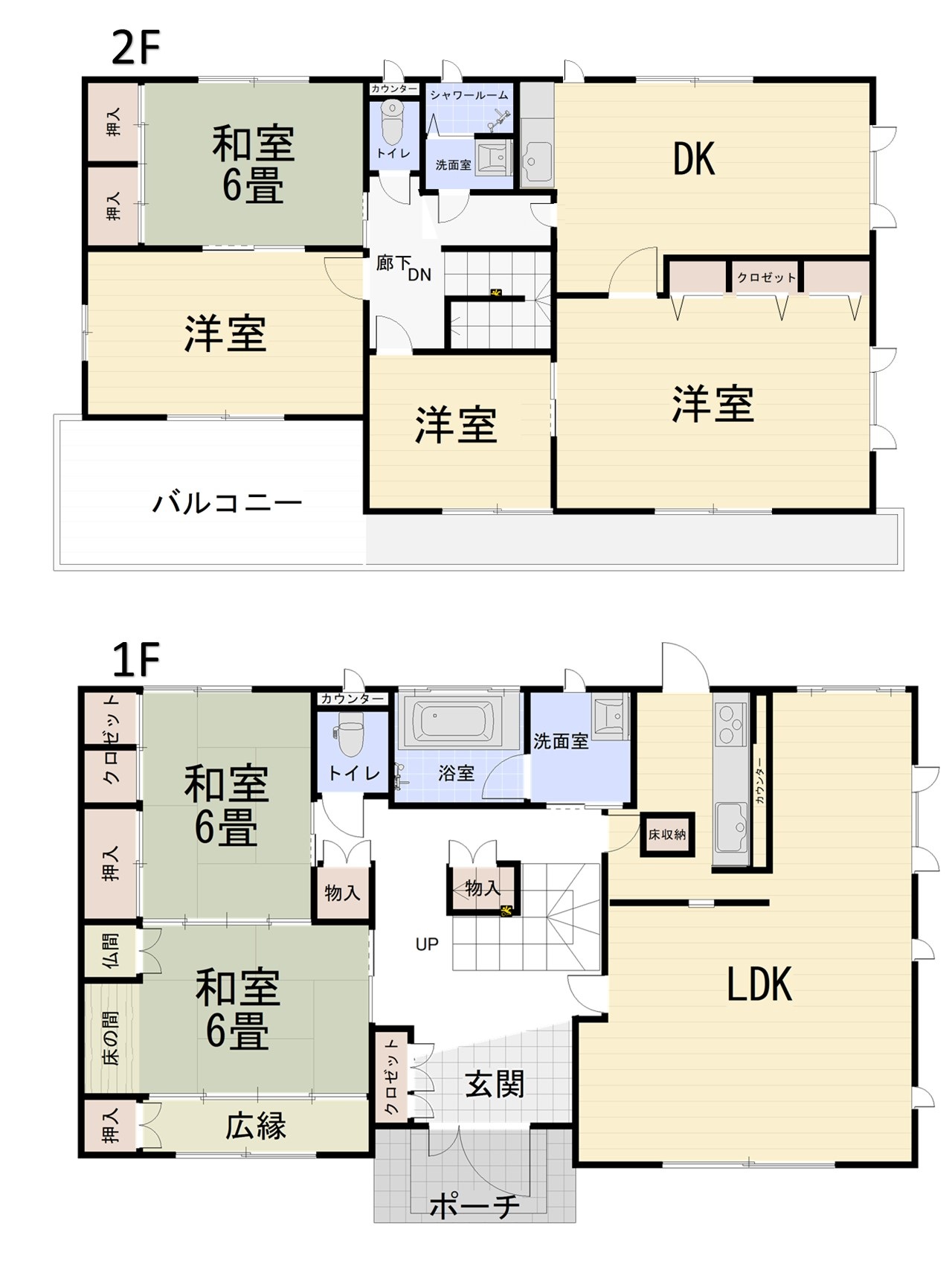 Floor plan for 1990s steel-frame house in Gifu