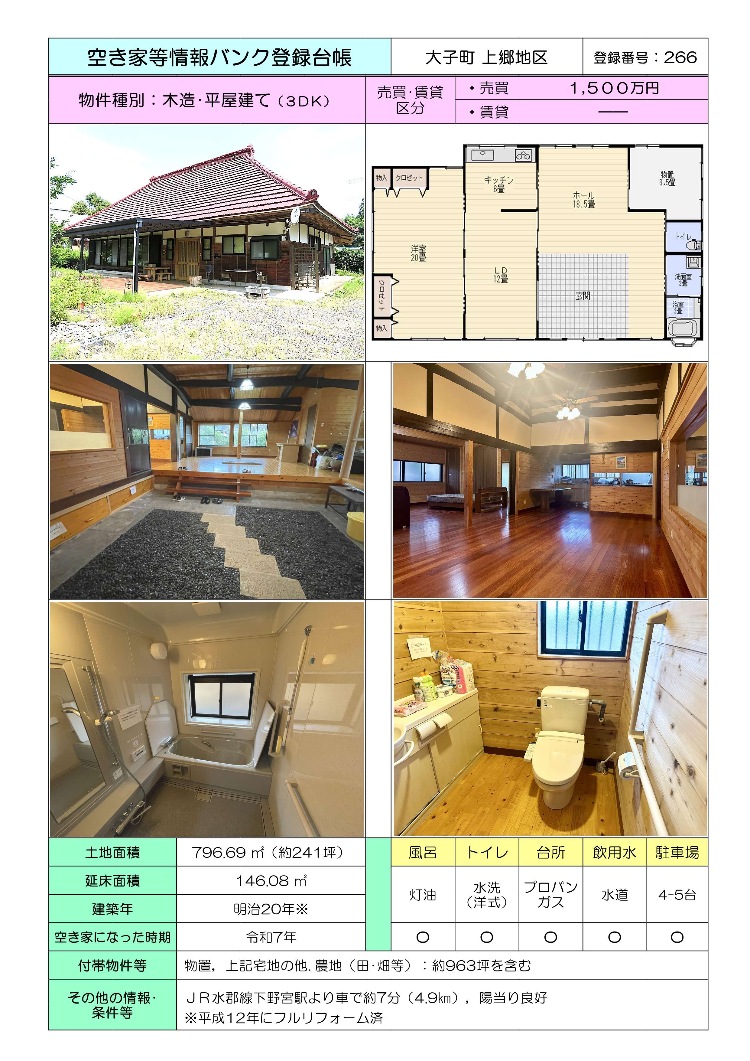 Floor plan for Daigo Town Kamigo [266]