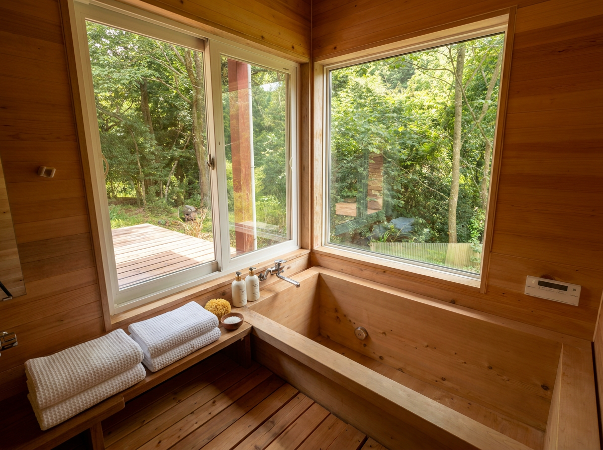 2000s wood house on a large plot in Nagano