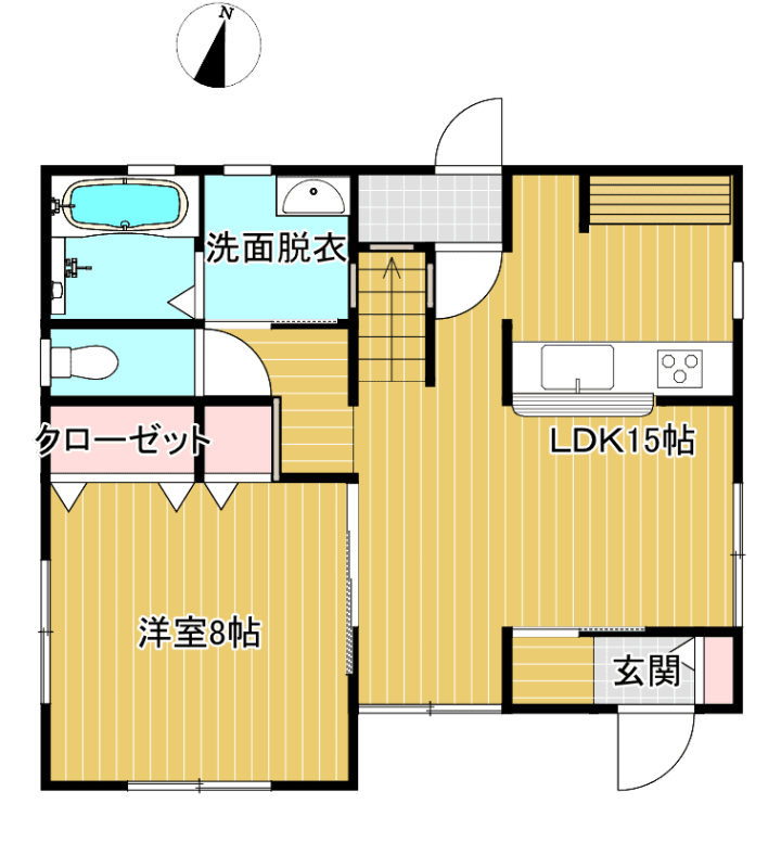 Floor plan for 2010s wood house in Iwate