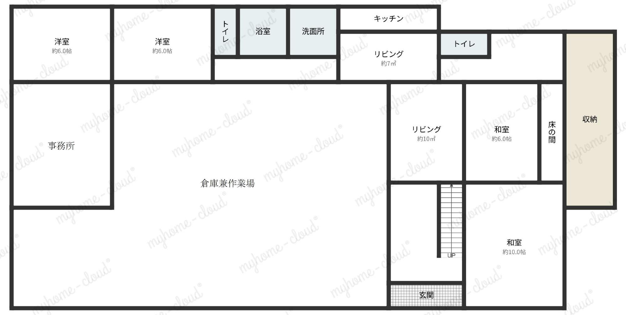 Floor plan for Wood house in Miyazaki