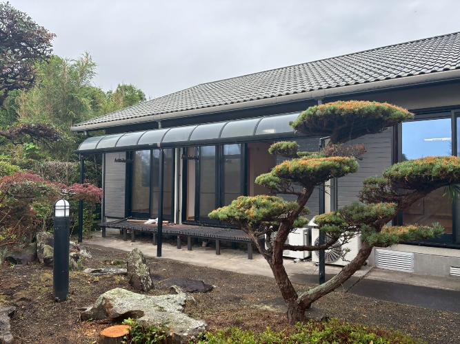 Steel-frame house near the coast in Ei, Minamikyushu